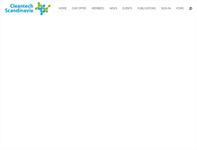 Tablet Screenshot of cleantechscandinavia.com